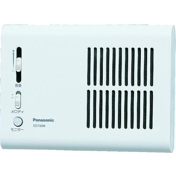 【お取り寄せ】Panasonic メロディサイン3種音100Vホワイト EC730W ドアホン チャ...
