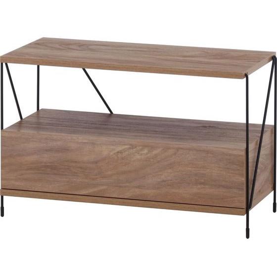 【メーカー直送】不二貿易 EZBOワイヤー TVラック OAK NA 77570【代引不可】【お客様...