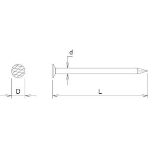 【お取り寄せ】ダイドーハント 丸釘 1kg N...の詳細画像3