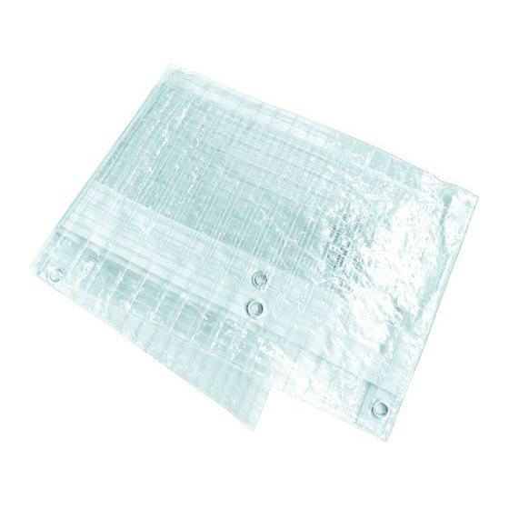 【お取り寄せ】ユタカメイク 透明糸入りシート 1.8m×1.8m B-161 クリアシート 現場 安...