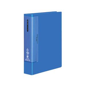 【お取り寄せ】コクヨ クリヤーブック ウェーブカット A4縦 100P 青 4冊 ラ-T590B Ａ４ 固定式クリヤーファイル