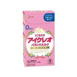 【お取り寄せ】江崎グリコ アイクレオ バランスミルク スティックタイプ 12.7g×10本 フード ドリンク ベビーケア