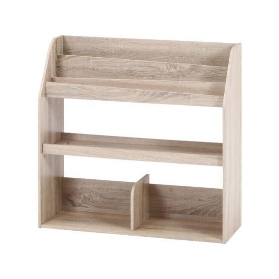 【メーカー直送】不二貿易 ブックラック 80幅 オーク【代引不可】【お客様組立】本棚 書棚 リビング...