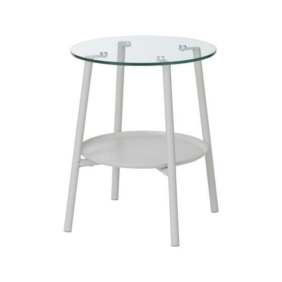 アイリスオーヤマ ガラスサイドテーブル LGT-ST ローテーブル テーブル リビング 家具