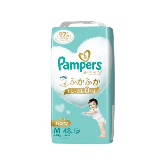 P&amp;G パンパース 肌いちパンツスーパージャンボ タッチP M 48枚 おむつ オムツ おしりふき ...