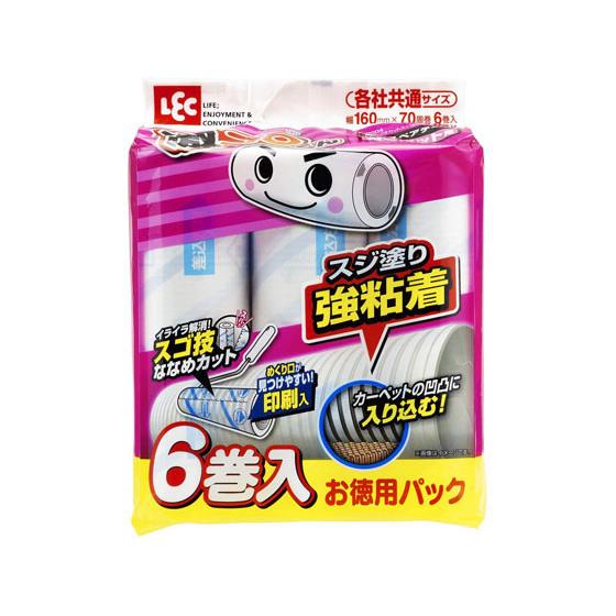 レック 激コロ スゴ技カット スジ強粘 70周 スペア 6P S00004 フローリングクリーナー取...