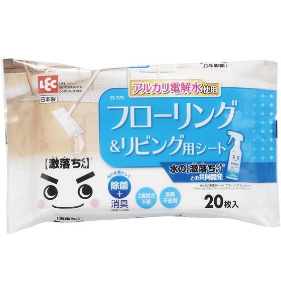 レック 水の激落ちシート フローリンク&amp;リビング SS-170 フローリングクリーナー取替えシート ...