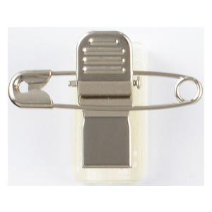 西敬 名札用パーツ クリッキー 両用金属クリップ テープ付 S-22 名札用クリップ 名札 キーホルダー