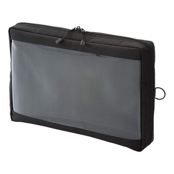 【お取り寄せ】リヒトラブ SMART FIT クリヤーボックスポーチ A4 ブラック F7585-2...