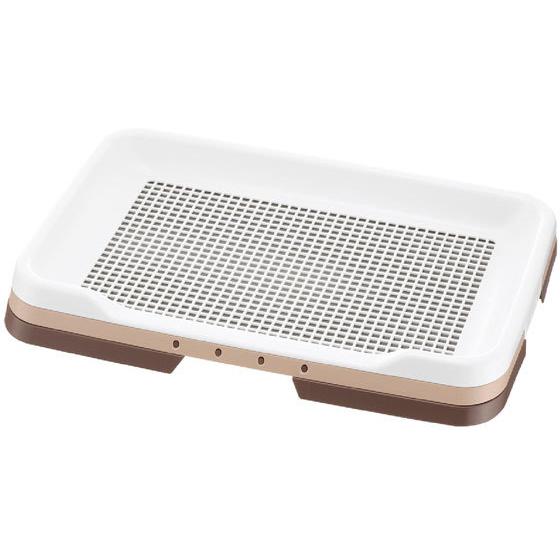 【お取り寄せ】リッチェル お掃除簡単 ステップトレー レギュラー ダークブラウン トイレシート 犬 ...