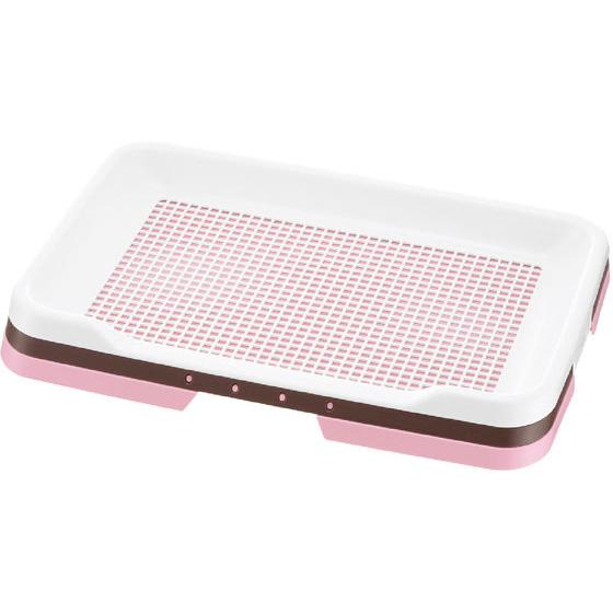 【お取り寄せ】リッチェル お掃除簡単 ステップトレー レギュラー ライトピンク トイレシート 犬 ド...