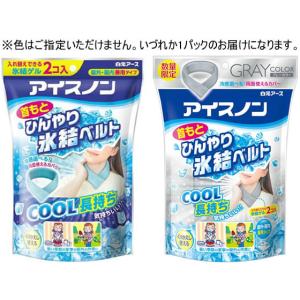 アイスノン 首もとひんやり氷結ベルト グレーカラー 2個セット 冷感