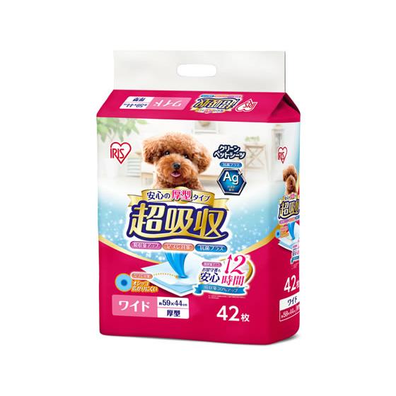 アイリスオーヤマ 超吸収 ペットシーツ ワイド 42枚 CPS-42W トイレシート 犬 ドッグ用 ...