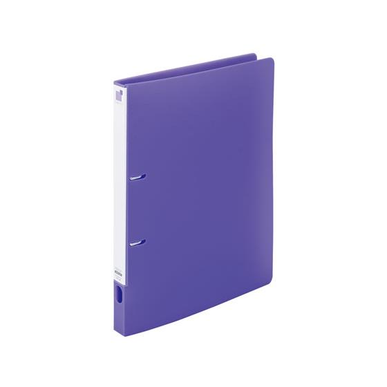 リヒトラブ CUBE FIZZ リングファイル(ツイスト スリム)A4タテ 27mmパープル Ａ４ ...