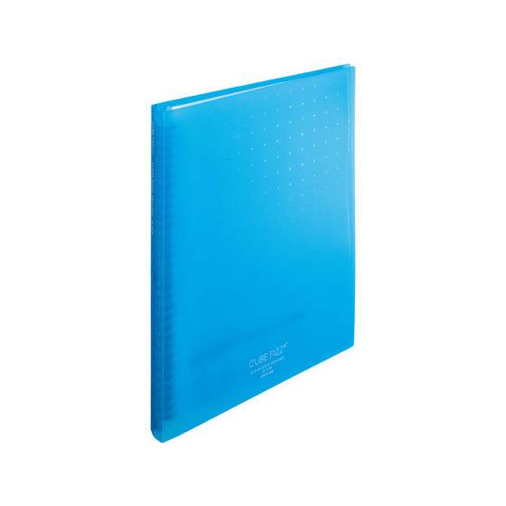 リヒトラブ CUBE FIZZ クリヤーブック(差替) A4 30ポケット ブルー Ａ４ 差替式クリ...