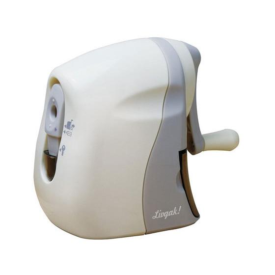 ソニック リビガク かるハーフ 手動鉛筆削り アイボリー LV-8070-I 手動 ハンドル式 鉛筆...