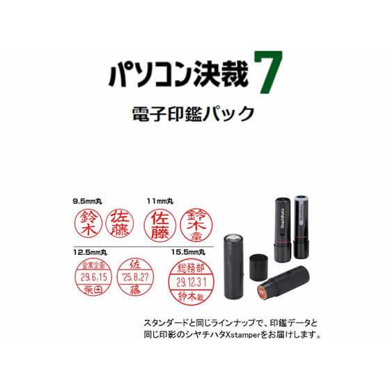 【お取り寄せ】シヤチハタ パソコン決裁7 電子印鑑パック スタンパー付 TFD-PSS2 ＰＣソフト...