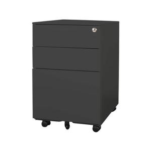 Netforce/3段ワゴン シリンダー錠 ブラック/EFG-S3