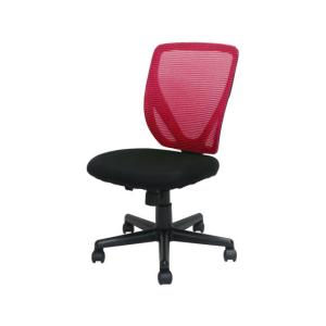 Netforce/メッシュチェア ラパン 肘なし ワインレッド/VTR-15