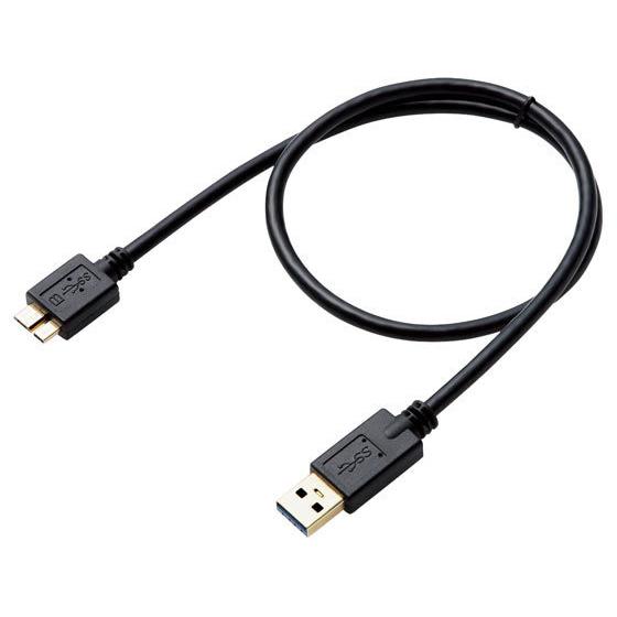 【お取り寄せ】エレコム USBケーブル USB3.0 A-microB 0.5m DH-AMB3N0...