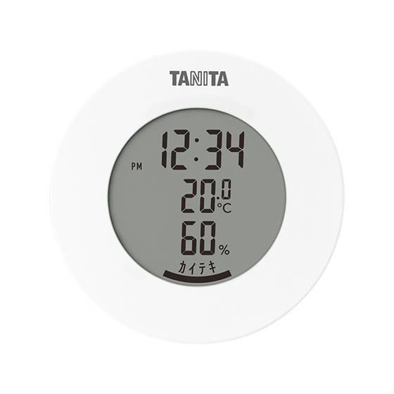 タニタ デジタル温湿度計 ホワイト TT-585-WH 温度計 湿度計 温湿度計
