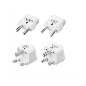 【お取り寄せ】ヤザワ 海外用電源プラグ 4セット KPS4 変圧器 変換プラグ 電源タップ ＯＡタップ 配線パーツ 家電