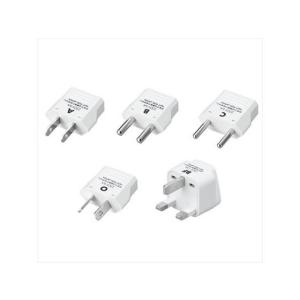 【お取り寄せ】ヤザワ 海外用電源プラグ 5セット KPS5 変圧器 変換プラグ 電源タップ ＯＡタップ 配線パーツ 家電