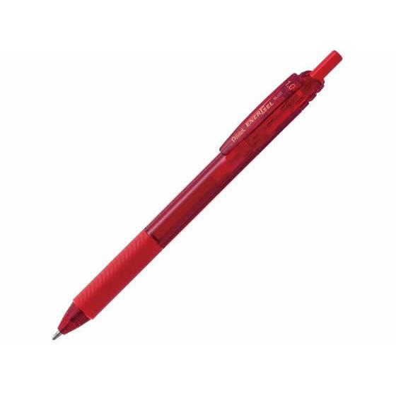 ぺんてる エナージェルエス 1.0mm 赤 BL130-B 赤インク 水性ゲルインクボールペン ノッ...