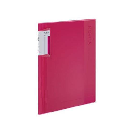 コクヨ クリヤーブック[ノビータ]A4 40ポケット ピンク ラ-NV40P Ａ４ 固定式クリヤーフ...
