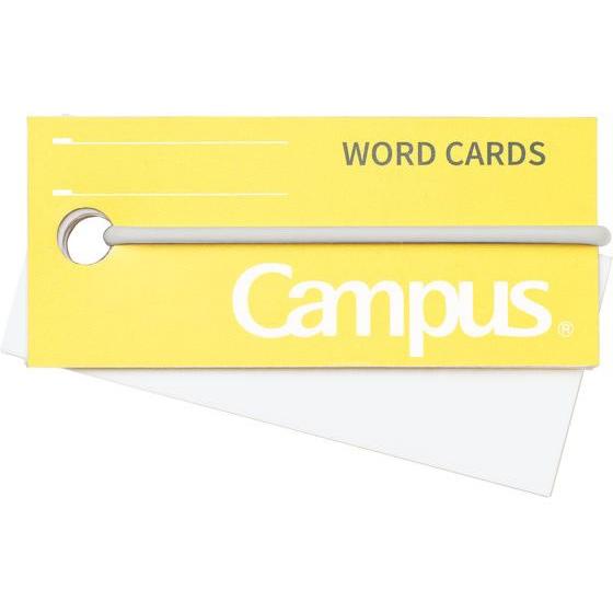コクヨ キャンパス バンドでまとまる単語カード イエロー タン-201Y 単語カード 情報カード 事...