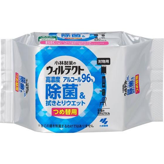 小林製薬 ウィルテクト 高濃度 除菌拭きとりウエットシート 替 50枚 詰め替え 詰替え 使いきりタ...