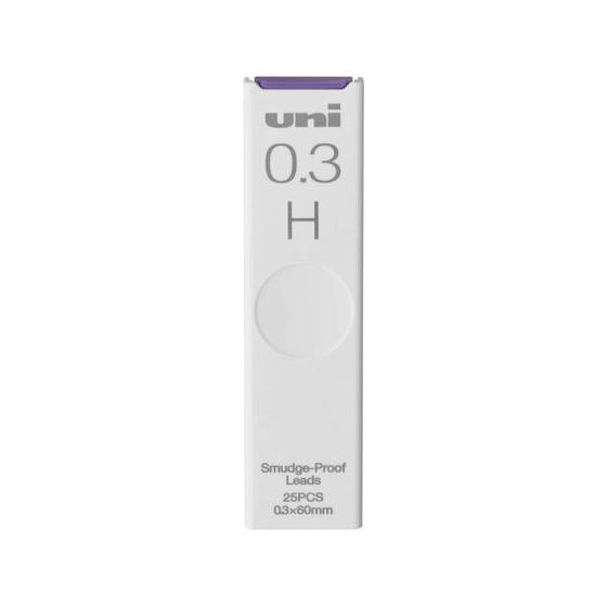 三菱鉛筆 シャープ替芯 uni(ユニ) 0.3mm H 25本 ULS0325H ０．３ｍｍ替芯 シ...
