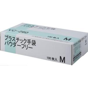 伊藤忠/プラスチック手袋 パウダーフリー M 100枚/VC-260M