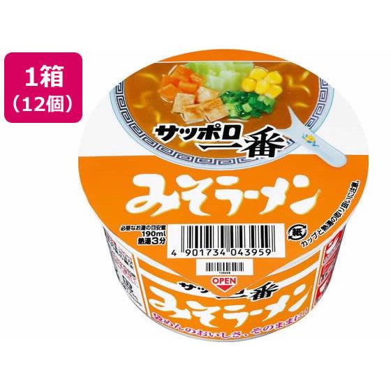 サンヨー食品 サッポロ一番 みそラーメン ミニどんぶり 12個