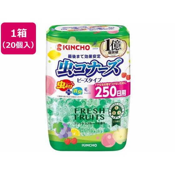 【メーカー直送】金鳥/虫コナーズ ビーズタイプ 250日 フレッシュフルーツ360g 20個【代引不...