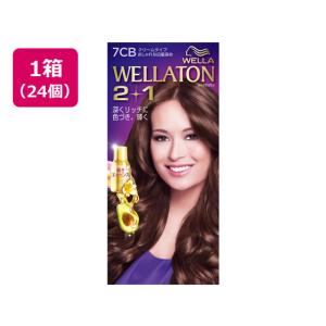 【メーカー直送】ウエラジャパン ウエラトーン2+1 クリームタイプ 7CB ナチュラルブラウン24個【代引不可】 白髪用ヘアカラー ヘアカラー ヘアケア