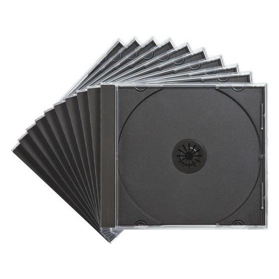 【お取り寄せ】サンワサプライ Blu-ray・DVD・CDケース ブラック 10枚セット ＣＤ ＤＶ...