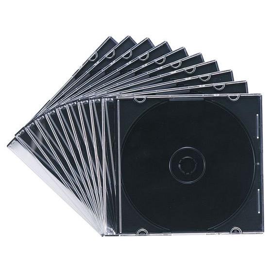 【お取り寄せ】サンワサプライ/Blu-ray・DVD・CDケース スリムタイプ ブラック 10枚セッ...