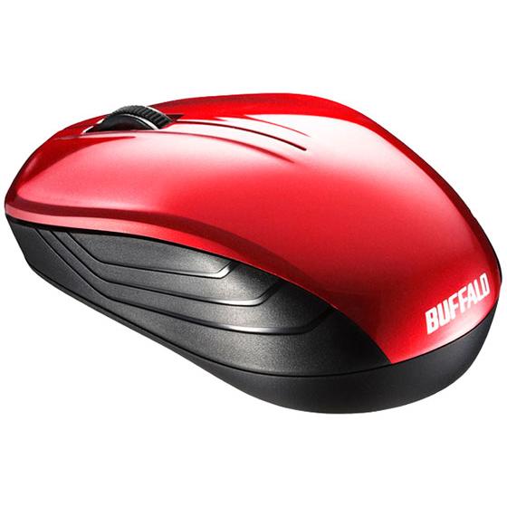 バッファロー 無線BlueLED3ボタンマウス レッド BSMBW107RD マウス キーボード 入...