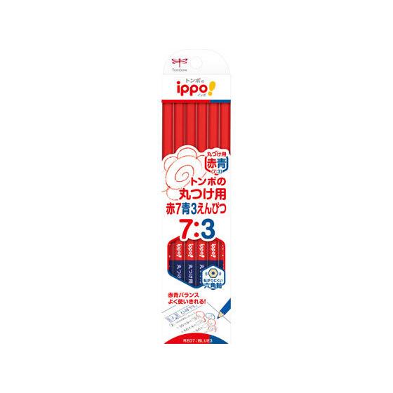 トンボ鉛筆 赤青鉛筆 7:3 丸つけ用 12本 CV-KIVP7 3 赤青鉛筆 色鉛筆