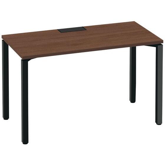 【メーカー直送】コクヨ ワークフィット Std片面 W1200D600 ブラウン×黒脚 アジャスター...