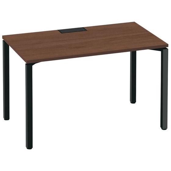【メーカー直送】コクヨ ワークフィット Std片面 W1200D700 ブラウン×黒脚 アジャスター...