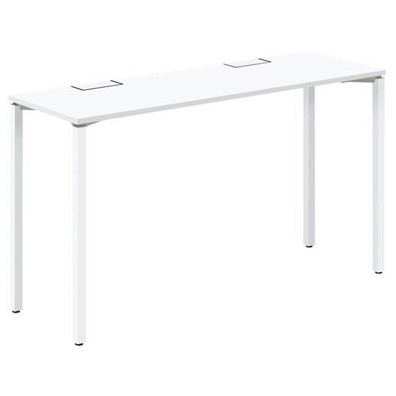 【メーカー直送】コクヨ ワークフィット カウンター片面 W1800D600 ホワイト×白脚 アジャス...