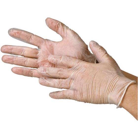 川西工業 ビニール使いきり手袋 粉なし M 100枚 #2023 使いきり手袋 ビニールプラスチック...