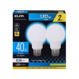 朝日電器/LED電球 510lm 昼光色2個入/LDA5DGG5101-2P
