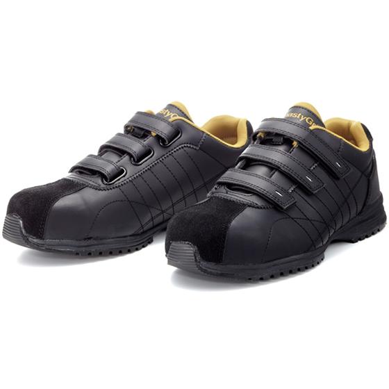 【お取り寄せ】セーフティシューズダイナスティーグリップ マジック式 ブラック 25.5 DG-22M...