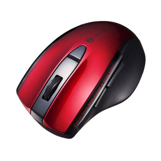 サンワサプライ 静音BluetoothLEDマウス5ボタンレッド MA-BTBL167R マウス キ...