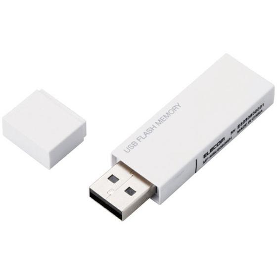 エレコム USBメモリ キャップ 16GB 暗号化セキュリティ MF-MSU2B16GWH ＵＳＢメ...