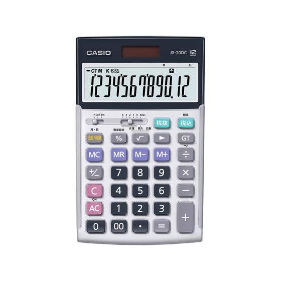 カシオ 本格実務電卓 ジャストタイプ 12桁 JS-20DC-N 実務電卓 一般 文具