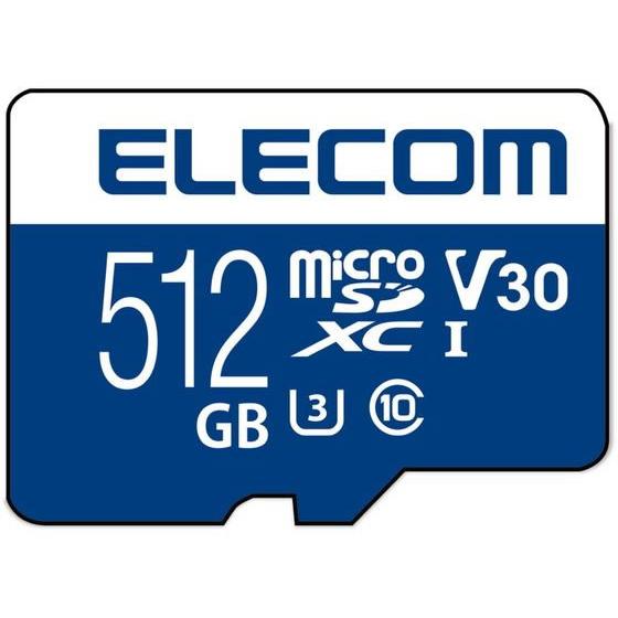エレコム マイクロSDカード 512GB class10対応 MF-MS512GU13V3R ＳＤ ...